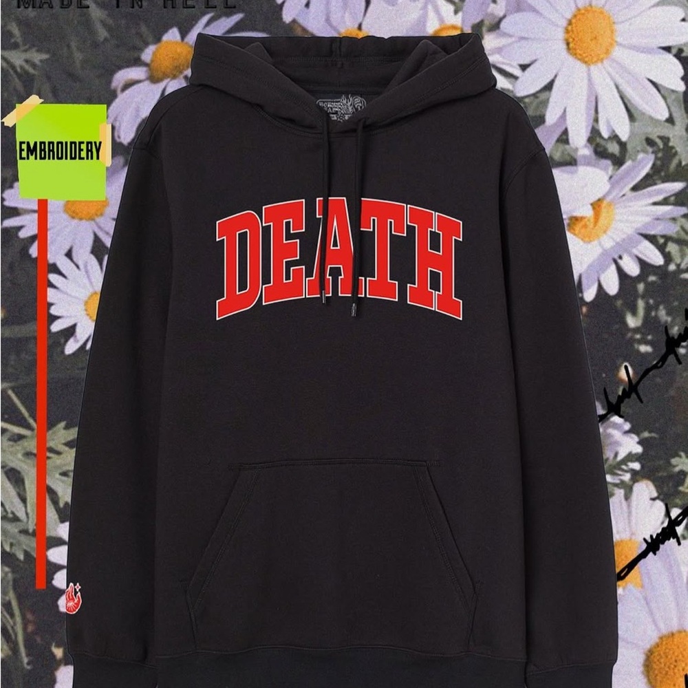 Borndead DEATH Hoodie skate sweatshirt size small